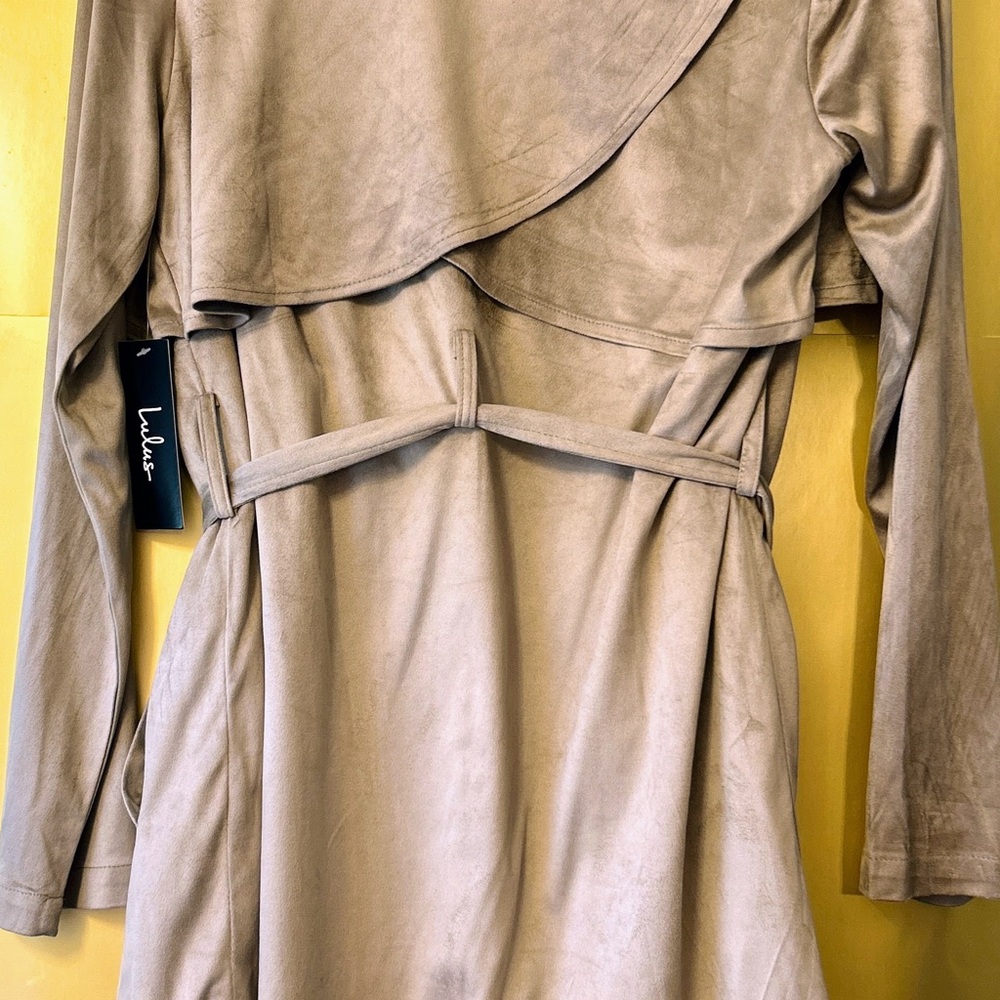 Lulu's Tan Wrap Dress